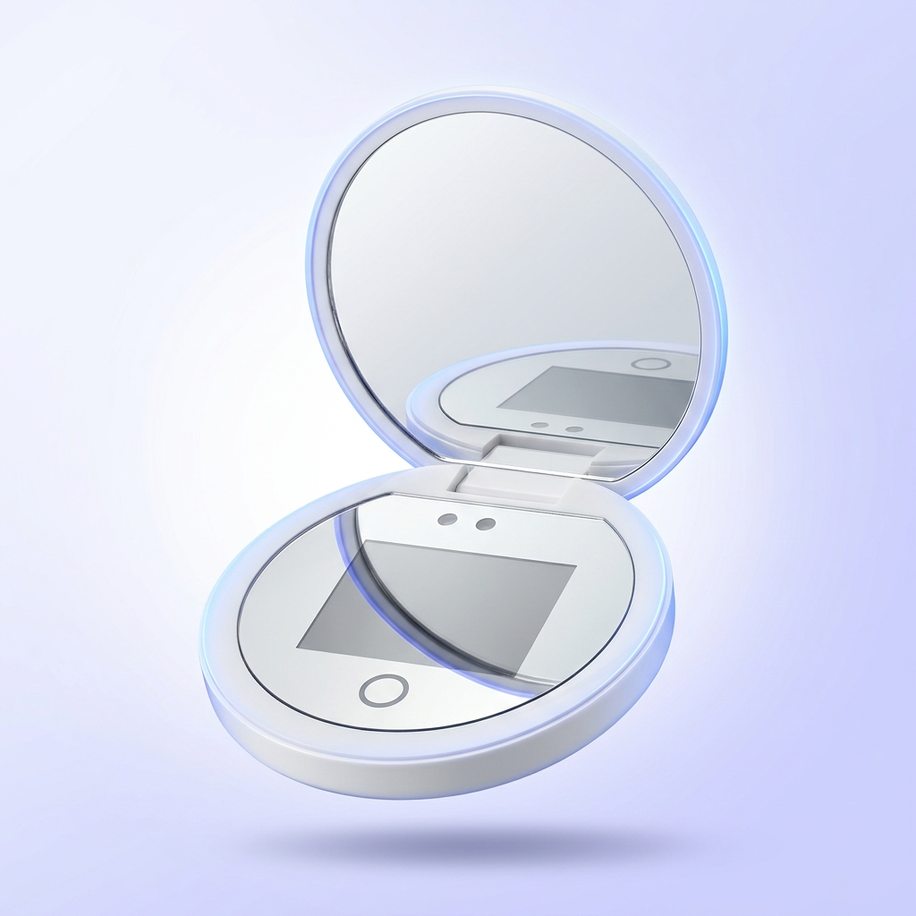 The LUMA mirror — A pocket compact with a UV camera inside.