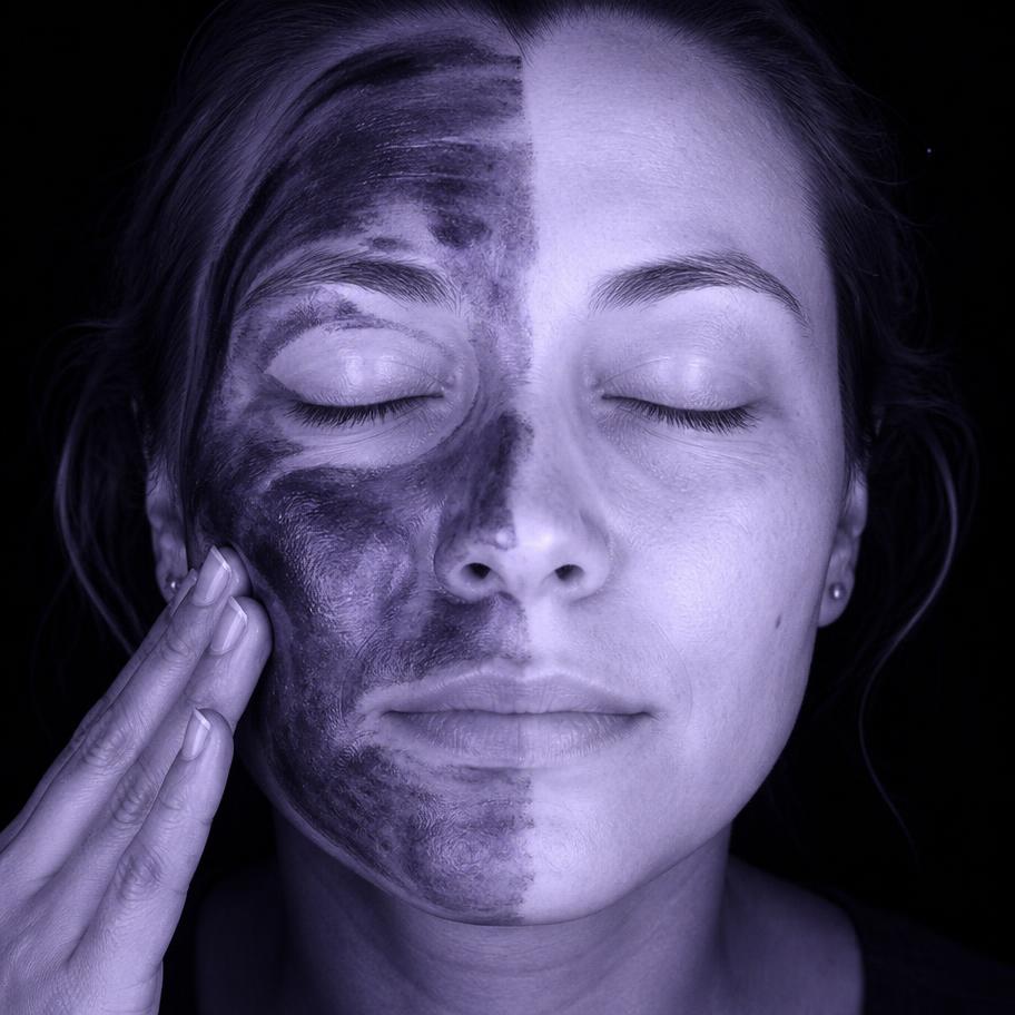 See your sunscreen — Dark = covered. Bright = you missed it.